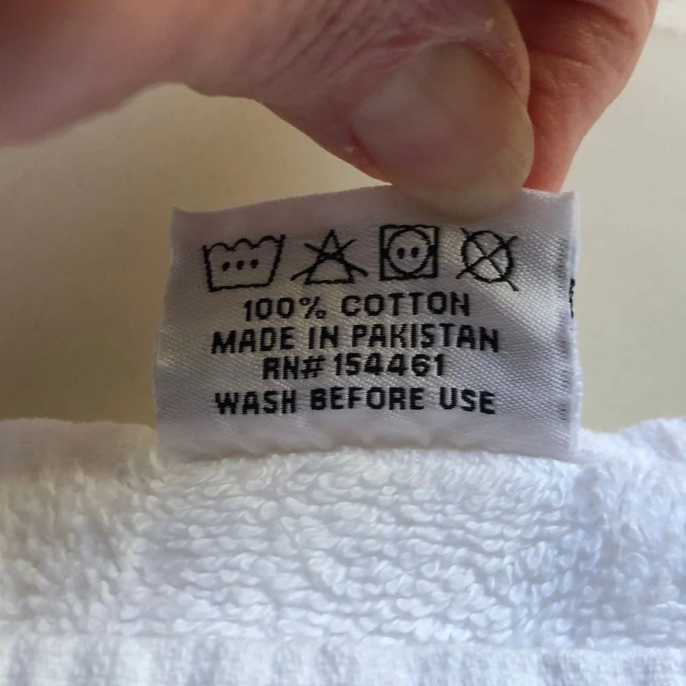 Classic White Plush Bath Towels - Soft Cotton Terry